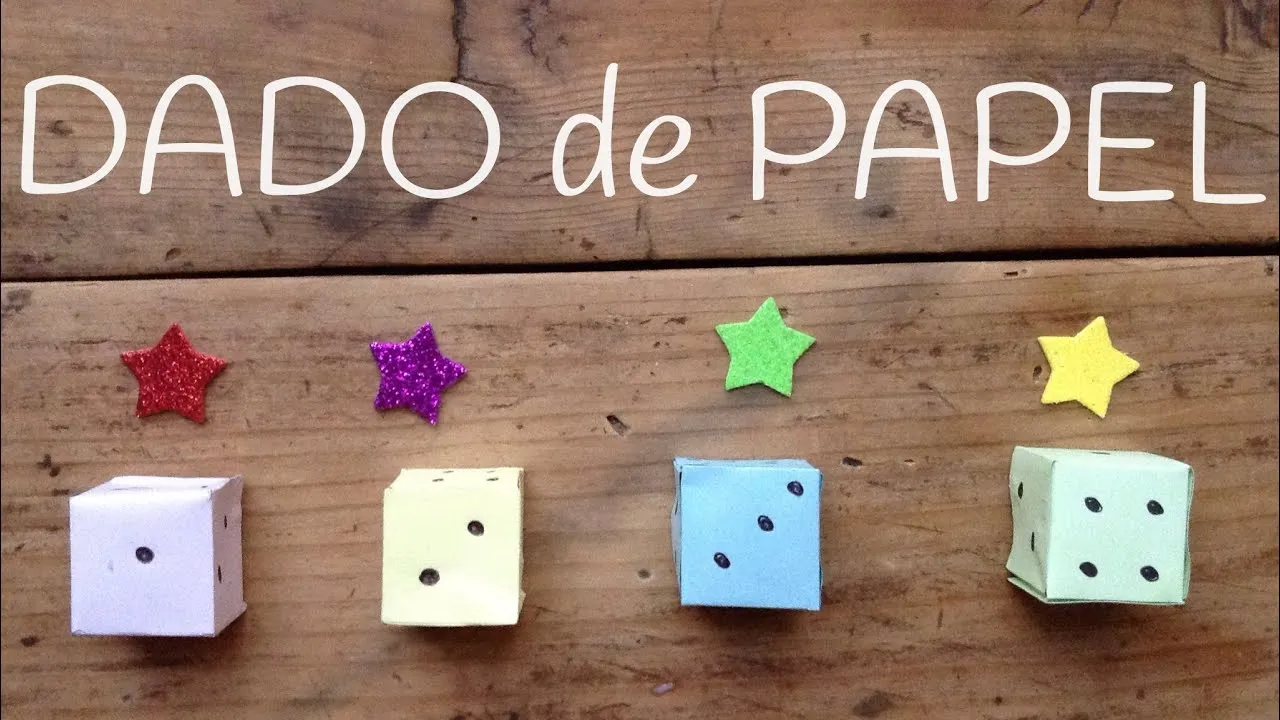 Como hacer DADO de papel | Manualidades para jugar - YouTube Como hacer DADO de papel | Manualidades para jugar - YouTube