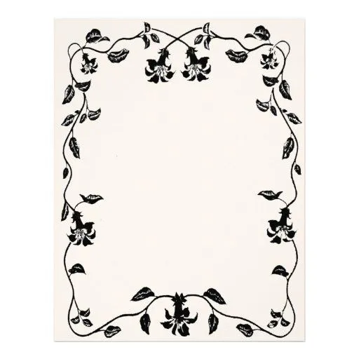 Papel con membrete floral de la vid del vintage membrete a diseño ... Papel con membrete floral de la vid del vintage membrete a diseño ...