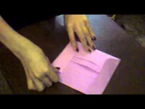 como hacer un sobre de papel (origami) - YouTube