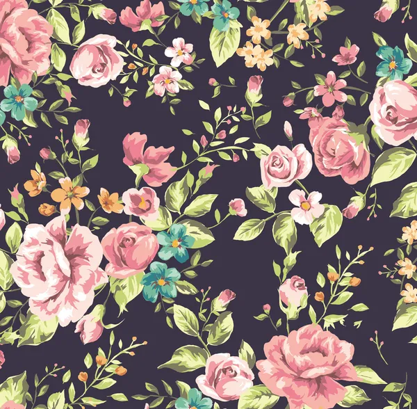 Papel pintado clásico vintage flor patrón de fondo — Vector stock ... Papel pintado clásico vintage flor patrón de fondo — Vector stock ...