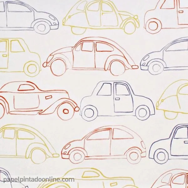 Papel Pintado Infantil Summer Camp 7283_02_43 con dibujos ...