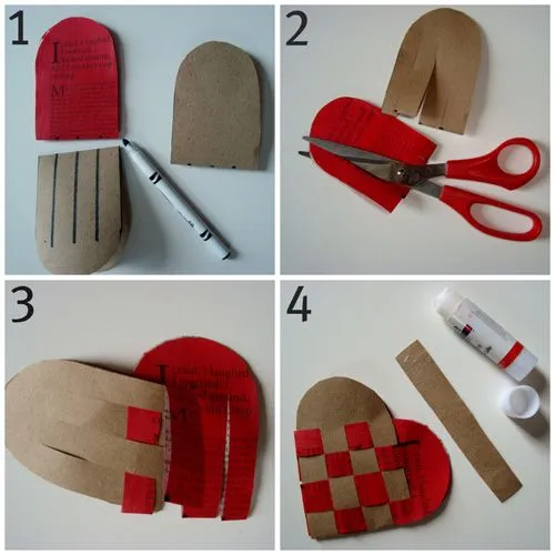 Corazon con material reciclado | Manualidades faciles Corazon con material reciclado | Manualidades faciles