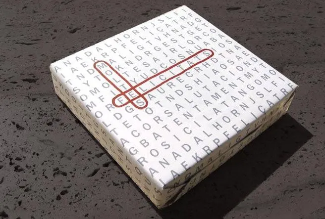 Papel de regalo con Sopa de Letras. El original de Ricard Ferrer ... Papel de regalo con Sopa de Letras. El original de Ricard Ferrer ...