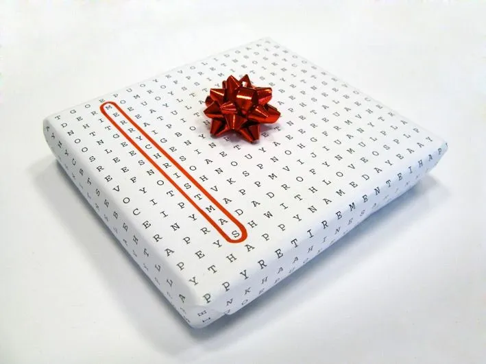 Papel de Regalos de Sopa de Letras | Camionetica Papel de Regalos de Sopa de Letras | Camionetica