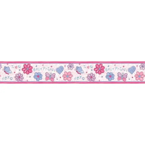 ... de papel tapiz, pre encolada, diseño de corazones y mariposas, 6-7/8 ... de papel tapiz, pre encolada, diseño de corazones y mariposas, 6-7/8