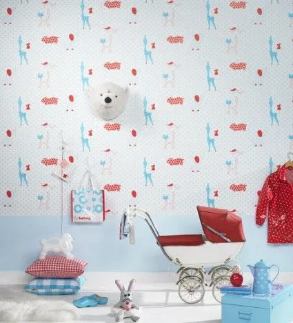 Papel tapiz de diseño escandinavo para niños - Decoracion ...