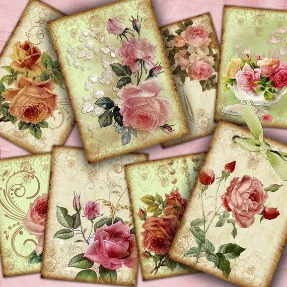 Láminas vintage decoupage - Imagui