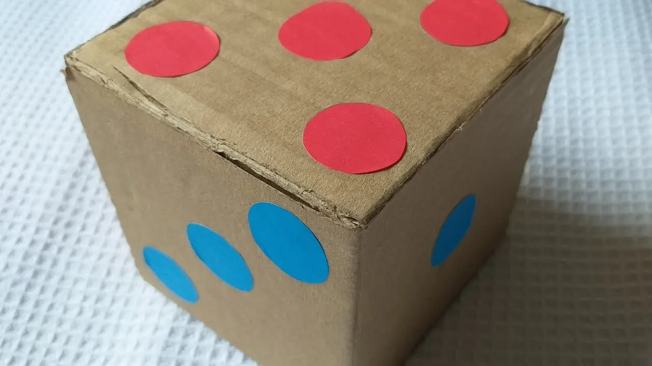 Dado de Papelão: Brincadeira para Crianças - YouTube Dado de Papelão: Brincadeira para Crianças - YouTube