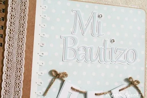 papeleria bautizo libro de firmas scrapbooking