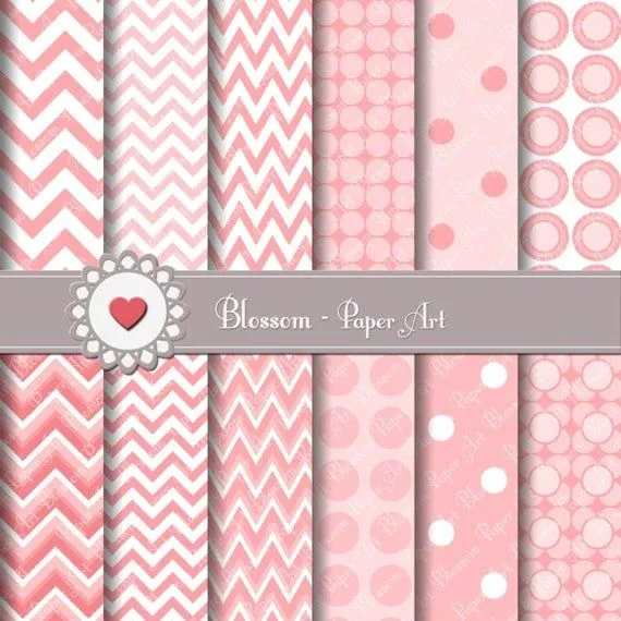 Papeles Decorativos Rosa Papeles para Imprimir por blossompaperart Papeles Decorativos Rosa Papeles para Imprimir por blossompaperart