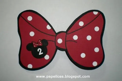 Papelices: Convite laço da Minnie