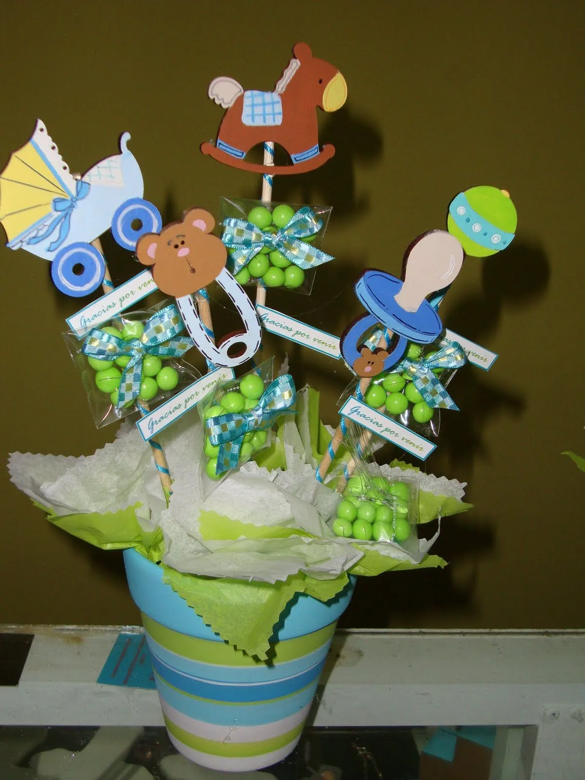 PAPELIUX: Centro de mesa Baby Shower