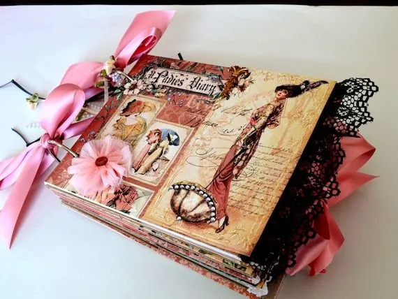Paper Bag Photo Album Scrapbook Album by valburgesscollage Paper Bag Photo Album Scrapbook Album by valburgesscollage