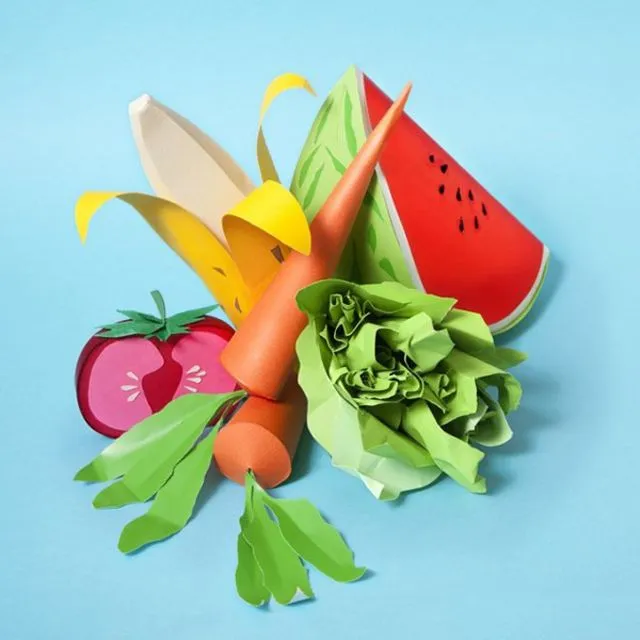 Paper Craft Sculptures Of Food – Fubiz