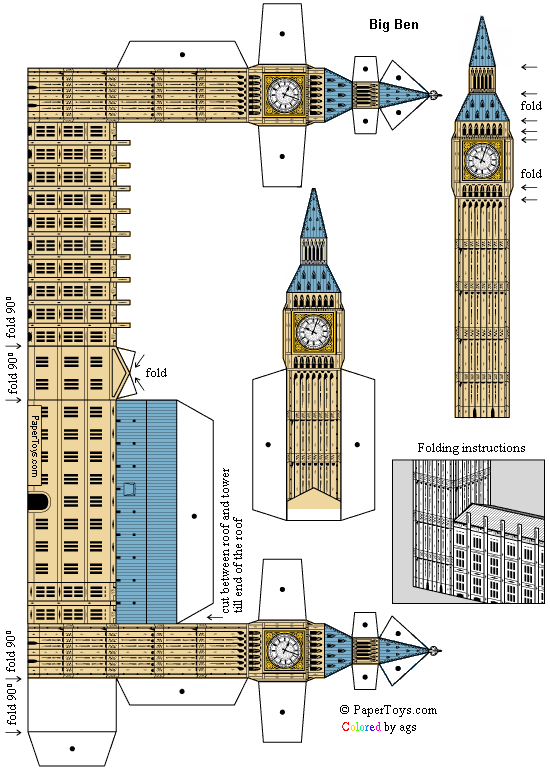 Paper Models of Monuments: Modelos de papel de monumentos para armar