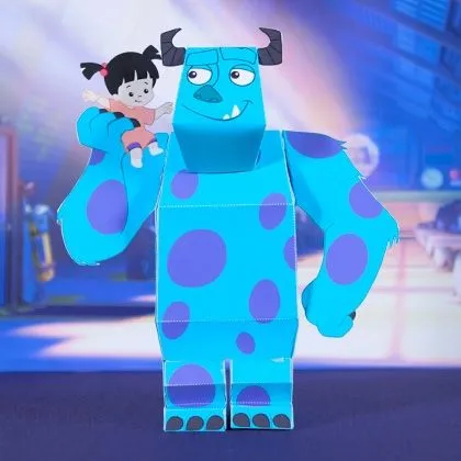Papercraft de los famosos personajes de Monstruos, SA de Disney ... Papercraft de los famosos personajes de Monstruos, SA de Disney ...