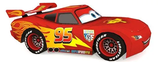 Papercraft - Modelos en papel - CBA: El Rayo McQueen x 2 - Papercraft