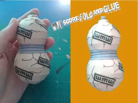Papercraft - Naruto - Gaara's Sand Gourd ~ Papercraft4u | Free ... Papercraft - Naruto - Gaara's Sand Gourd ~ Papercraft4u | Free ...