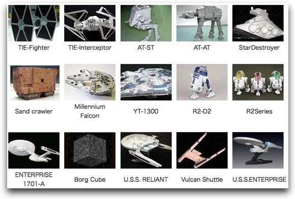 Papercraft recortables de Star Wars