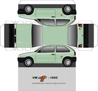 PaperCraft - Volkswagen Gol - 1995 | CraftCrave PaperCraft - Volkswagen Gol - 1995 | CraftCrave