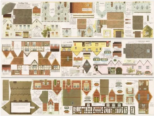 PAPERMAU: 1948`s Kellogg´s British Village Paper Model - via ...