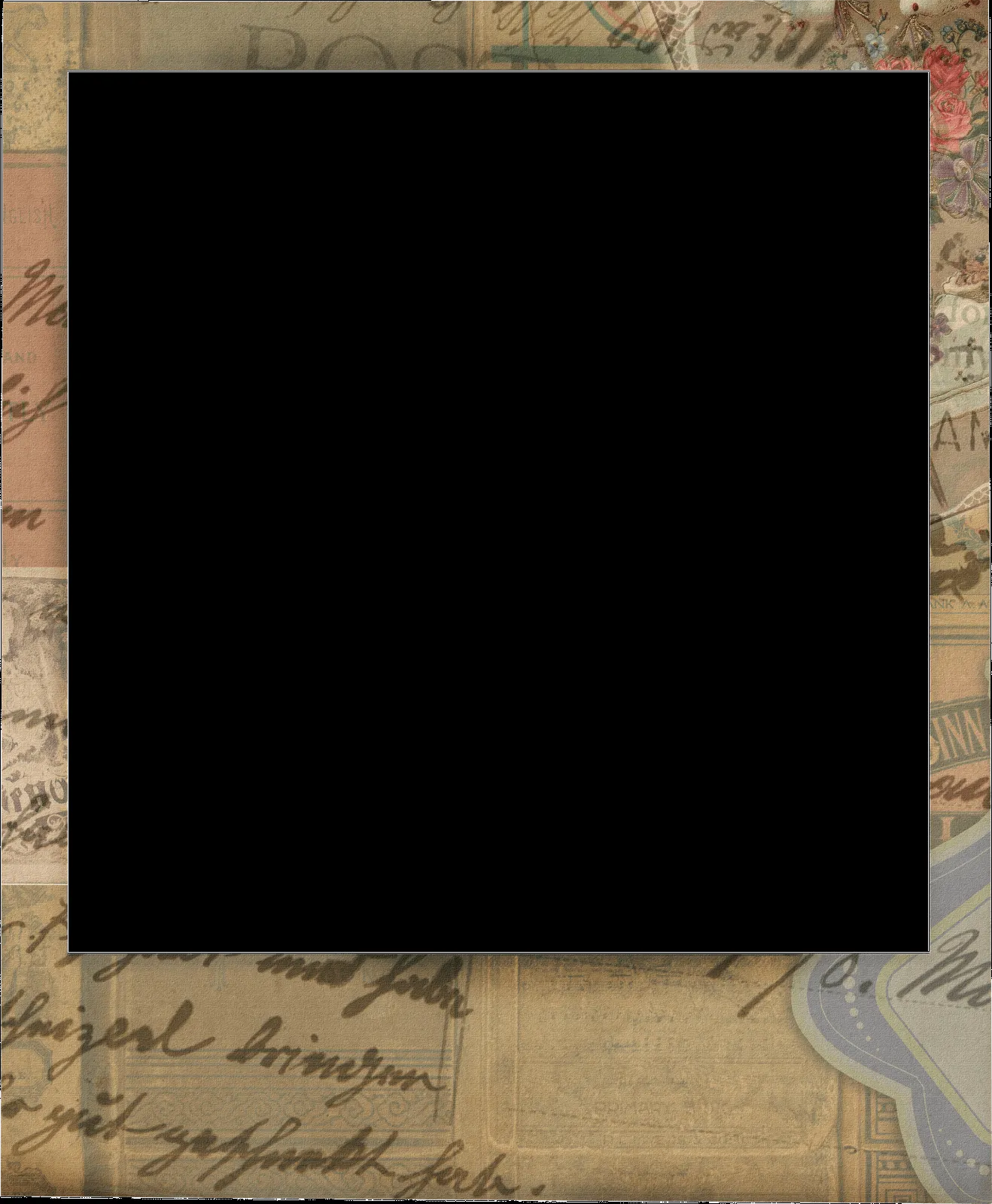 PAPIROLAS COLORIDAS | category: MARCOS VINTAGE DE PAPEL