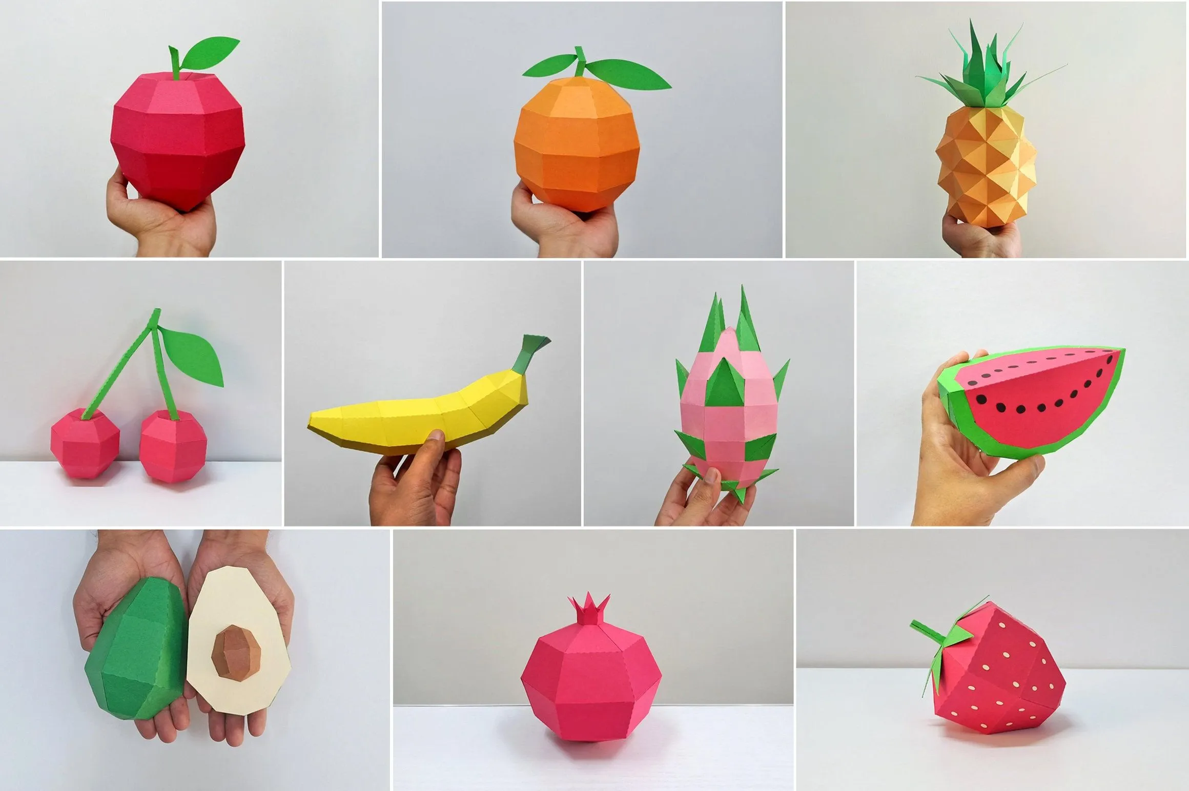 Paquete de 10 frutas paquete de frutas Papercraft de - Etsy México Paquete de 10 frutas paquete de frutas Papercraft de - Etsy México
