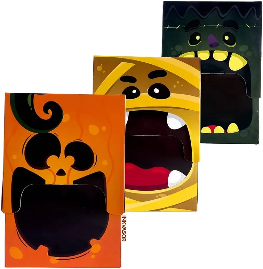 Paquete Caja Dulcero Halloween (24 pzs) Frank, Calabaza y Momia, Día de Muertos : Amazon.com.mx: Hogar y Cocina Paquete Caja Dulcero Halloween (24 pzs) Frank, Calabaza y Momia, Día de Muertos : Amazon.com.mx: Hogar y Cocina