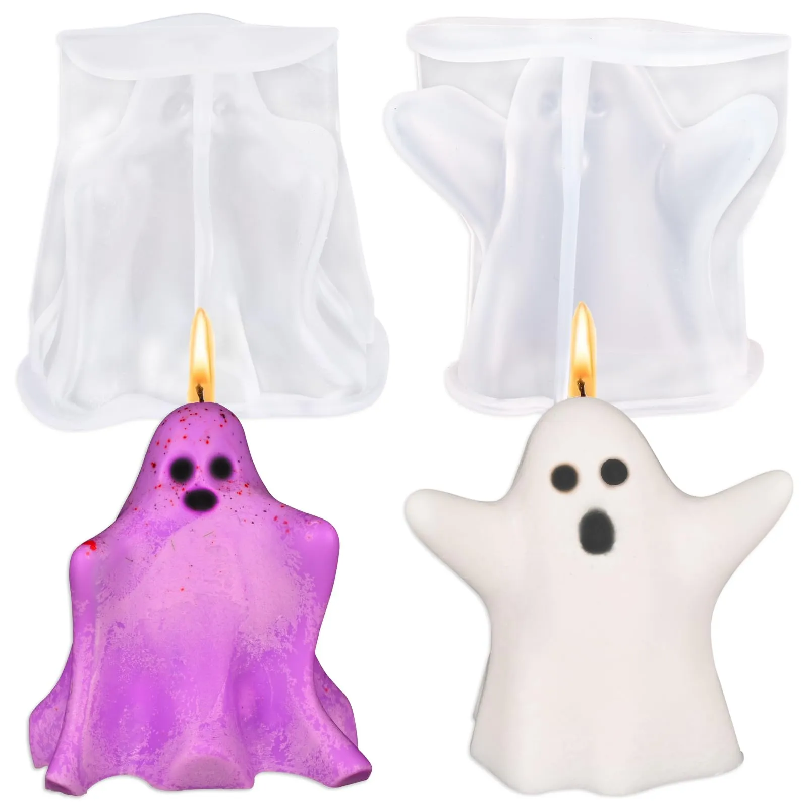 Paquete de 2 moldes de vela fantasma, moldes de vela de Halloween 3D, molde de silicona fantasma para resina epoxi, vela, jabón hecho a mano, decoración de Halloween : Amazon.com.mx: Hogar y Paquete de 2 moldes de vela fantasma, moldes de vela de Halloween 3D, molde de silicona fantasma para resina epoxi, vela, jabón hecho a mano, decoración de Halloween : Amazon.com.mx: Hogar y