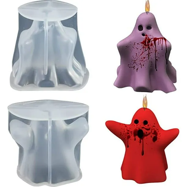 Paquete de 2 moldes para velas fantasma, moldes para velas fantasma 3D de Halloween, resina fantasma JAMW Sencillez | Walmart en línea Paquete de 2 moldes para velas fantasma, moldes para velas fantasma 3D de Halloween, resina fantasma JAMW Sencillez | Walmart en línea