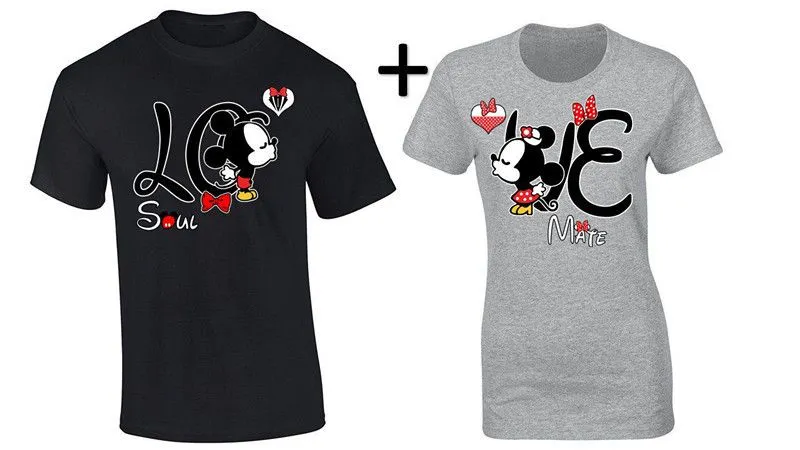 Par a juego camiseta de Mickey Minnie besar amor camisetas pareja ... Par a juego camiseta de Mickey Minnie besar amor camisetas pareja ...