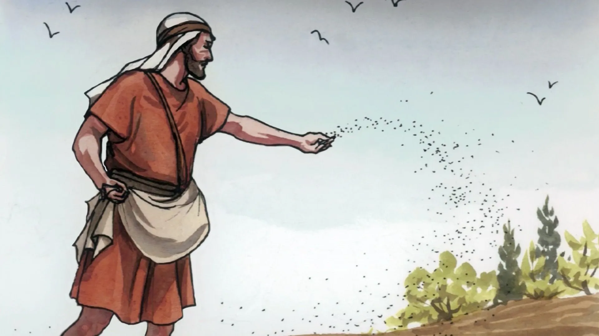 La parábola del sembrador-Mateo 13:1-9; Marcos 4:1-9;Lucas 8:4-8