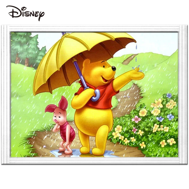 Paraguas bordado con punto de cruz de Disney Winnie The Pooh, Kits de dibujos animados, lienzo impreso, decoración de pared de 14ct - AliExpress Paraguas bordado con punto de cruz de Disney Winnie The Pooh, Kits de dibujos animados, lienzo impreso, decoración de pared de 14ct - AliExpress