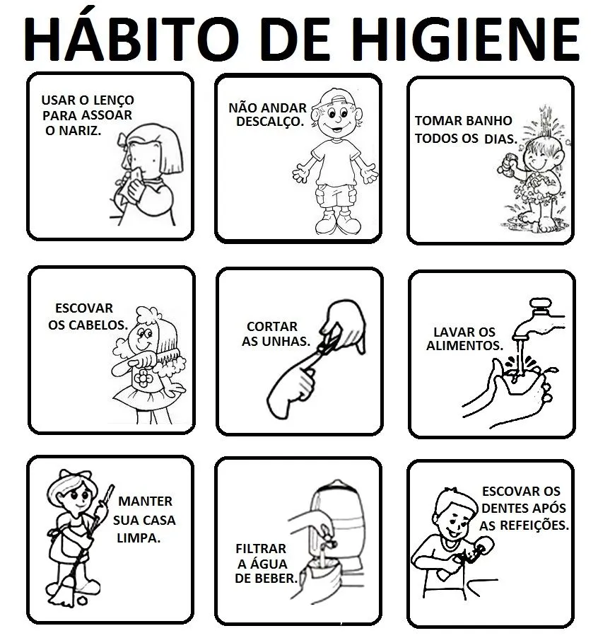 Paraíso do Educando: Hábito de higiene