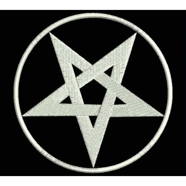 Parche Bordado PENTAGRAMA - PARCHES Y BORDADOS Parche Bordado PENTAGRAMA - PARCHES Y BORDADOS