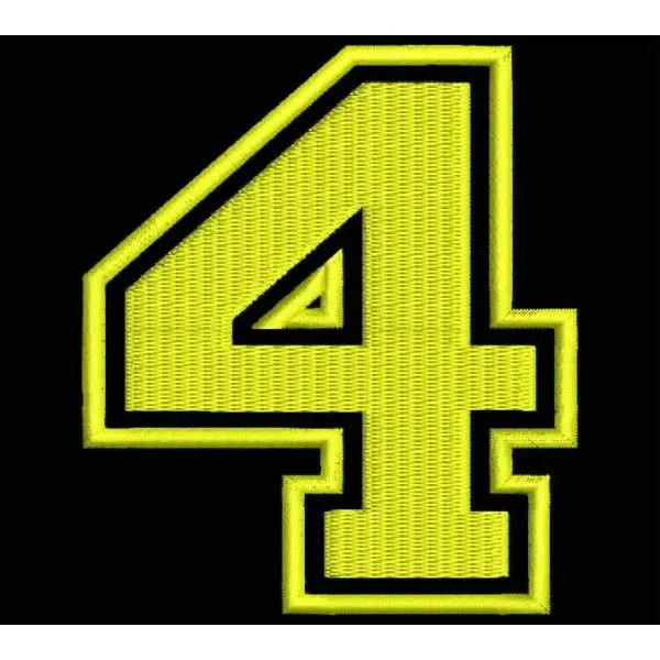 Parche Bordado "4" (NUMERO CUATRO) - PARCHES Y BORDADOS