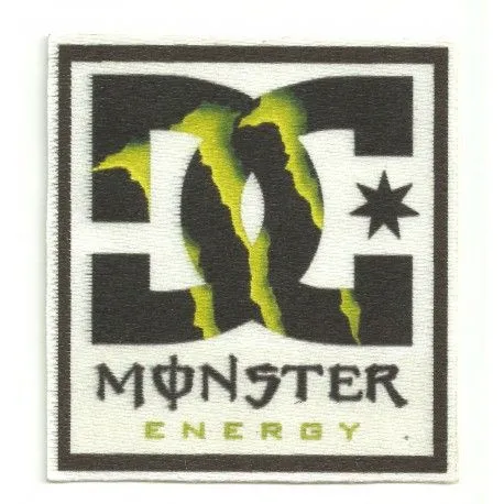 Parche textil DC SHOES MONSTER ENERGY 5cm x 5,5cm - Los Parches Parche textil DC SHOES MONSTER ENERGY 5cm x 5,5cm - Los Parches