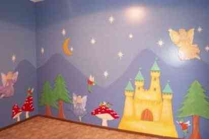 La pared de una habitación infantil, Video Decoración La pared de una habitación infantil, Video Decoración