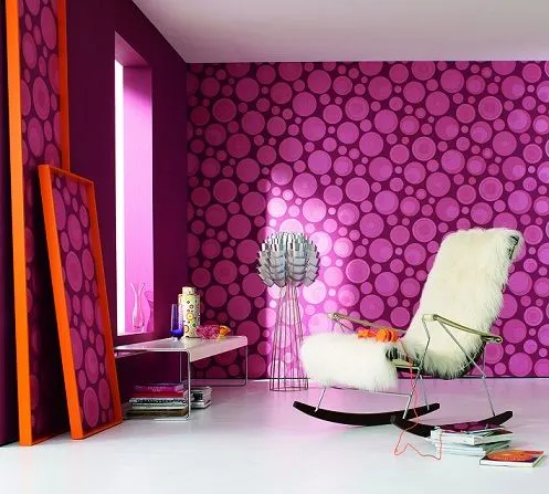 Paredes decoradas con papel tapiz