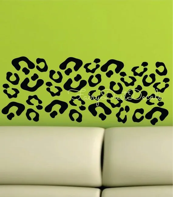 Animal Print wall decals LARGER SIZE Leopard por FairyDustDecals Animal Print wall decals LARGER SIZE Leopard por FairyDustDecals