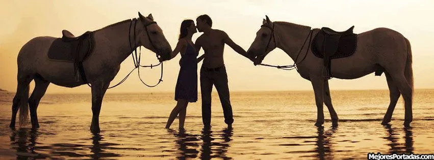 Pareja con caballos - ÷ Las Mejores Portadas para tu perfil de ... Pareja con caballos - ÷ Las Mejores Portadas para tu perfil de ...