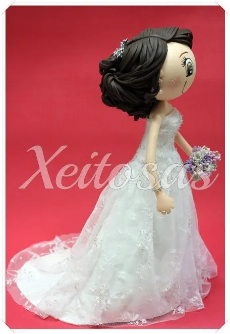 Pareja de fofuchas novios personalizados para tarta de boda. El ... Pareja de fofuchas novios personalizados para tarta de boda. El ...