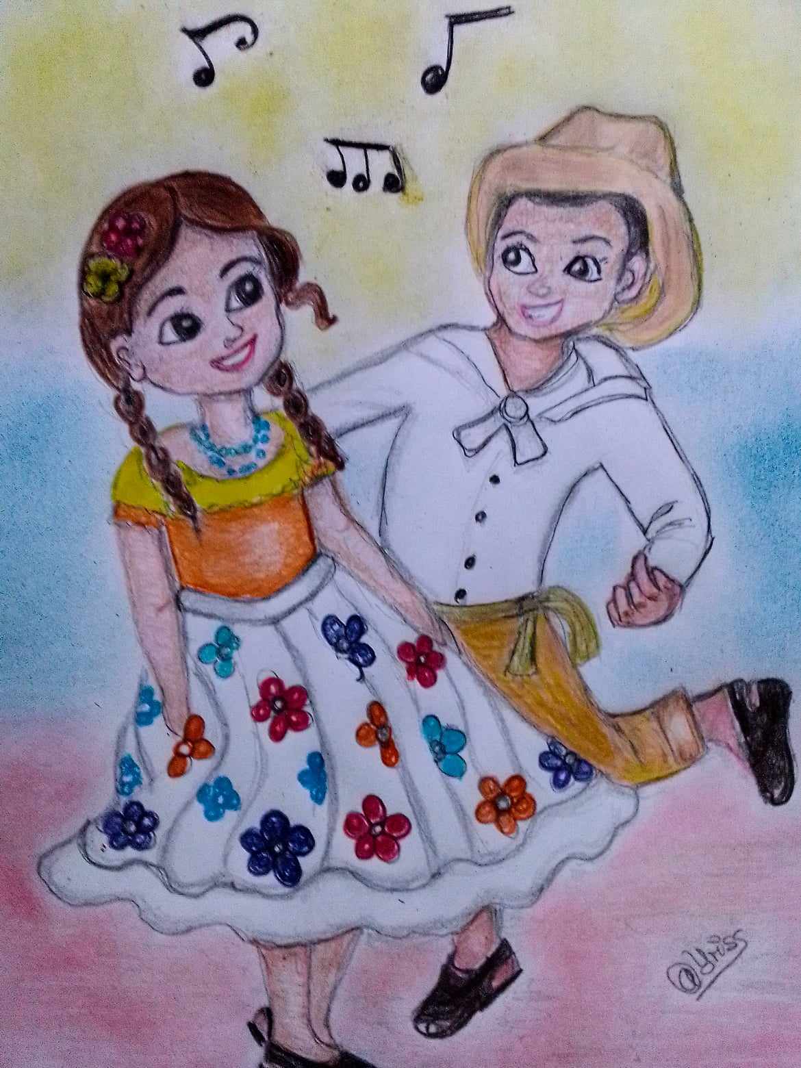 Pareja de niños baliando joropo venezolano. — Hive Pareja de niños baliando joropo venezolano. — Hive