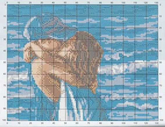 pareja de niños besandose en la playa | punto cruz (cross stitch ...