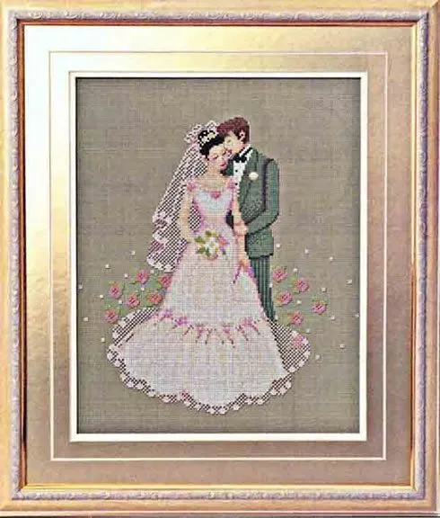 Pareja de novios en punto cruz - Guía de MANUALIDADES Pareja de novios en punto cruz - Guía de MANUALIDADES