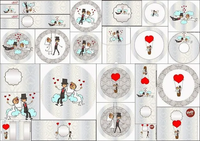 Pareja de Novios Volando: Etiquetas de Candy Bar para Imprimir ... Pareja de Novios Volando: Etiquetas de Candy Bar para Imprimir ...