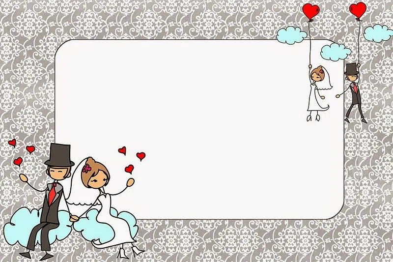 Pareja de Novios Volando: Invitaciones para Imprimir Gratis. | Oh ... Pareja de Novios Volando: Invitaciones para Imprimir Gratis. | Oh ...