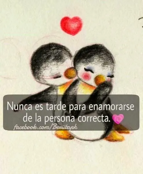 Imagen de pinguinitos enamorados - Imagui