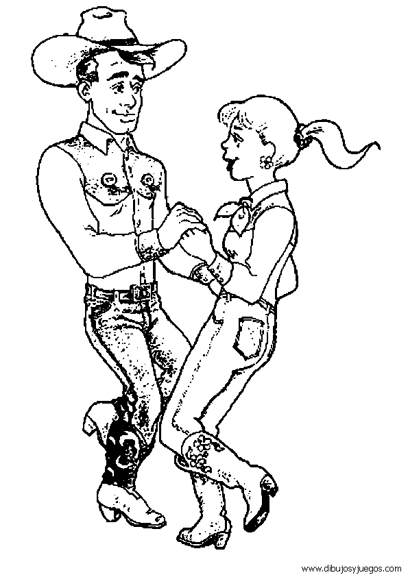 Pareja bailando para colorear - Imagui