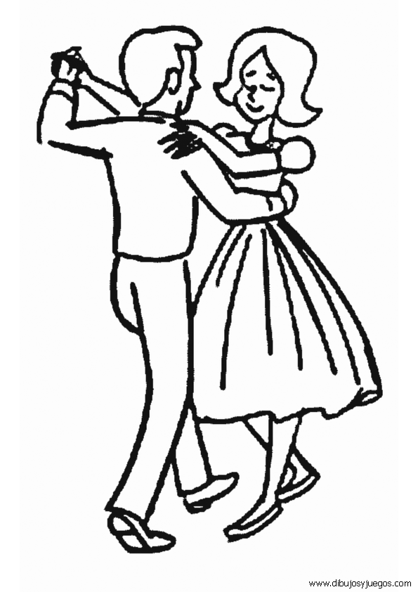 parejas-de-baile-005 | Dibujos y juegos, para pintar y colorear